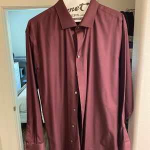 Kenneth Cole XXL Maroon Dress Shirt